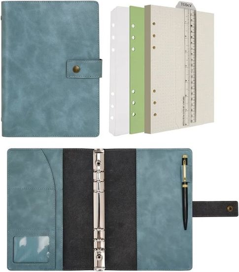 Carnet Rechargeable Filofax A5 Prune - Pages Repositionnables Et Fermeture Élastique