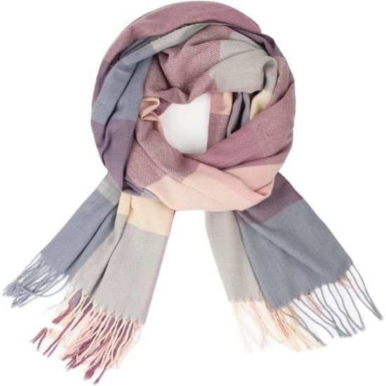 Écharpe Bouclée SoulCats - Fourrure Pattes/étoiles Noir/gris 150cm