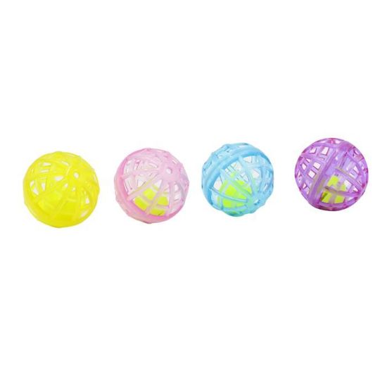 Aime Lot De 4 Balles Grelot Pour Chat Cdiscount Animalerie