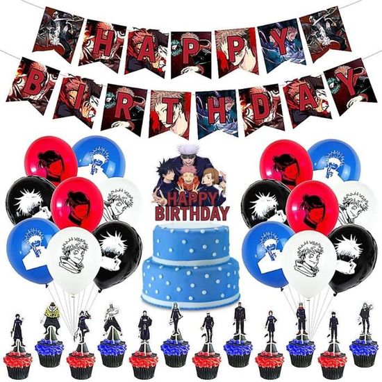 Décoration De Fête Jujutsu Kaisen - Ballons En Latex - Joyeux