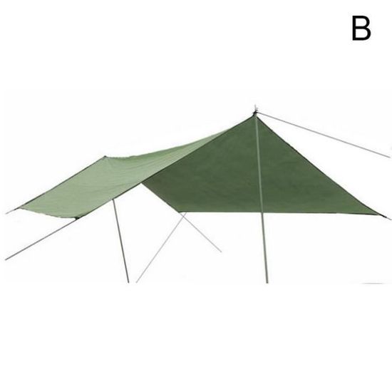 Bâche De Camping Ultralégère En Nylon, Tapis De Sol Ou Abri Solaire, Imperméable, Gris Clair