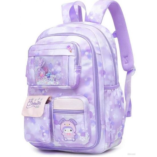 Sac à Dos Cartable Fille Tanou - Grand Modèle Pour Collège, Adolescente, Résistant à L'eau, Avec Poche à Monnaie
