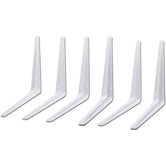 Lot De 2 équerres à Fixer Au Mural Industrielles Robustes Pour étagère Flottant, Supports D