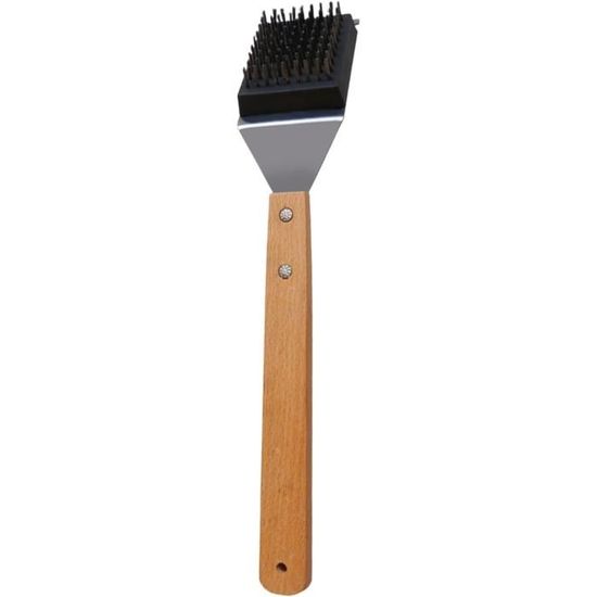 SHAN Brosse de Barbecue avec Manche Long en Acier Inoxydable 304 SHAN Brosse de Barbecue avec Manche Long en Acier Inoxydable 304