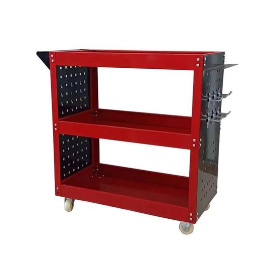 Chariot Atelier 3 étages FANTASK - Chariot Outils Métal 120kg
