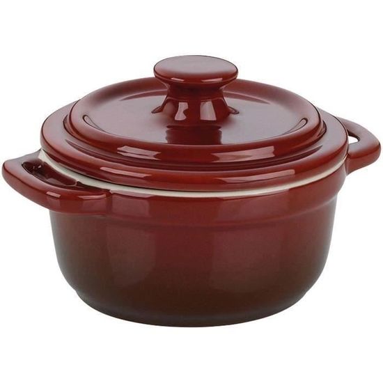 Kela Rôtissoire En Fonte Calido Rouge 6 Litres - Cocotte Émaillée Ovale Idéale Pour Rôtis Et Oies De Noël