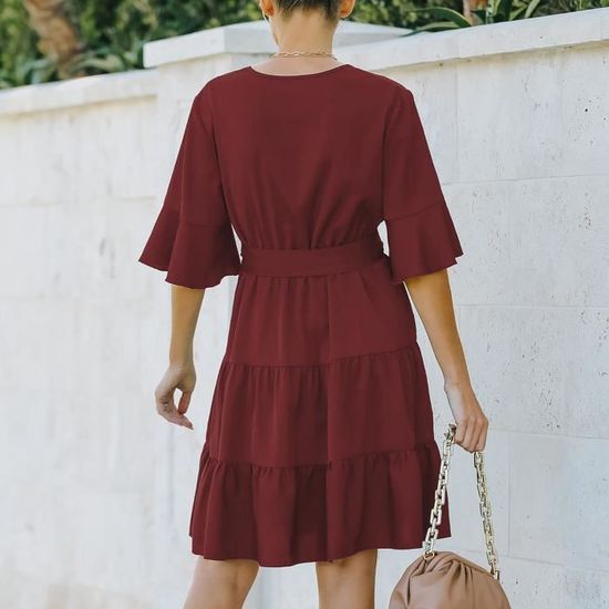 Mini Robe Salsa Noire Bailey 44 à Volants - Taille XS - Neuf Sans étiquettes