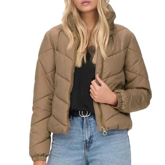 Doudoune Marron Clair Femme JDY Finno Brown Cdiscount Pret a Porter