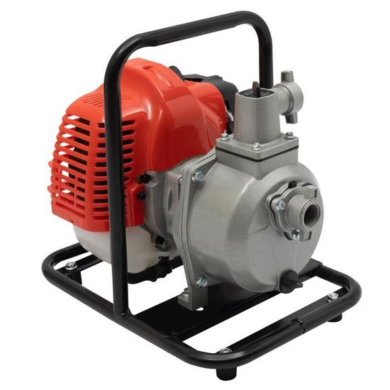 Pompe à Eau Essence 2 Temps 1.7CV - 43CC, Débit 8m³/h, Pour Jardin, Bassin, Eau Sale