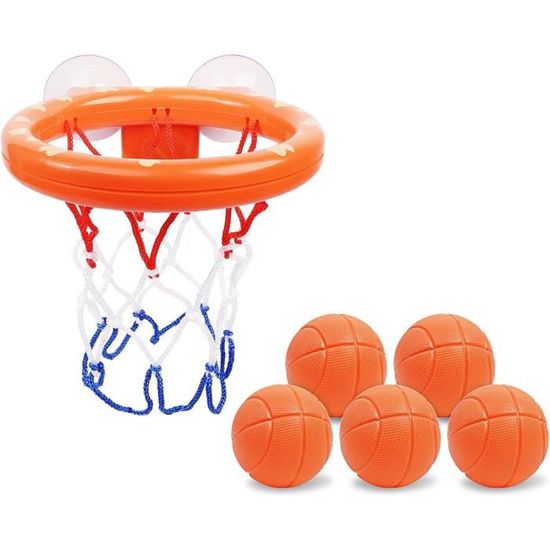 Vicloon Panier Basket Enfant,Panier de Basket pour Bébé Ensemble de Mini  Panier de Basket avec 5 Pièces Balles,Jouet de Bain,Min119 - Cdiscount Sport