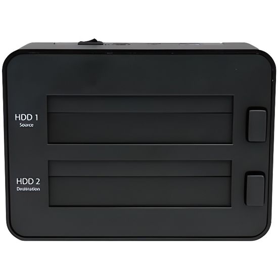 STARTECH Station d'accueil pour disque dur - Dock USB 3.0 vers HDD 2,5"/3,5" avec duplication / clônage HDD/SSD autonome