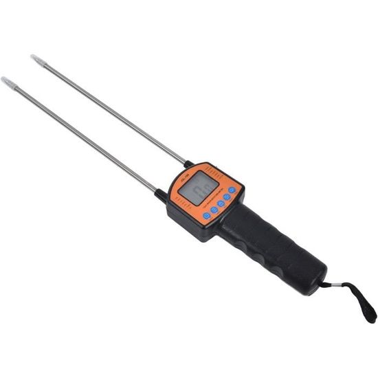 Humidimètre à Grains Portable - Sonde Inox, écran LCD - Pour Maïs, Blé, Riz, Soja, Avoine, Orge - Mesure Rapide Et Précise - 6