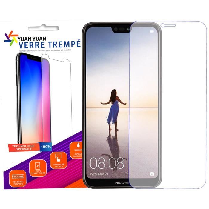 Protection écran Verre Trempé 9H Pour Huawei P20 Lite 5.84" - Anti-rayures, Anti-traces - Neuf Sous Emballage