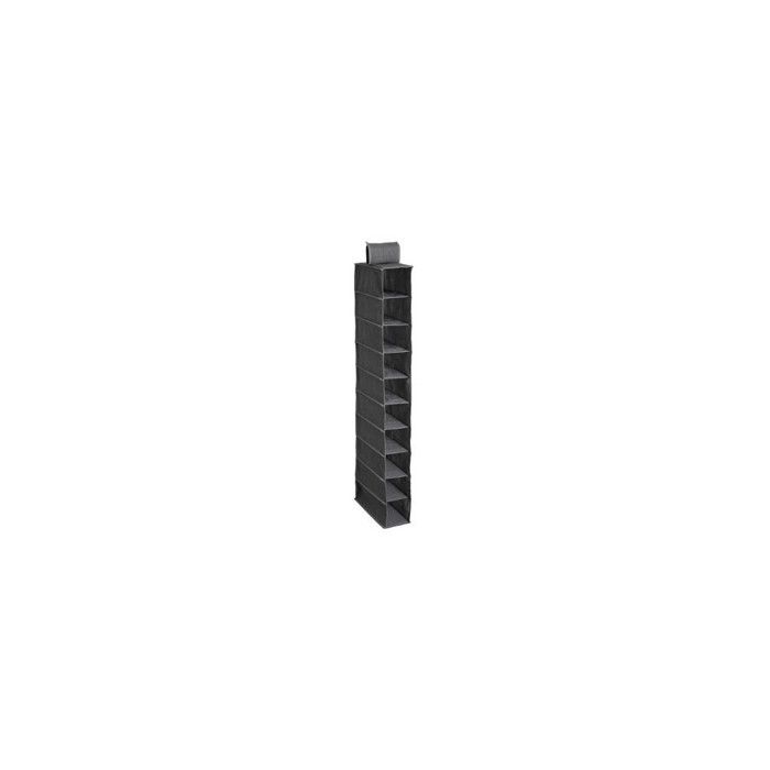 Meubles à chaussures - Etagère souple à suspendre pour chaussures - 10 rangements - Gris 120 cm