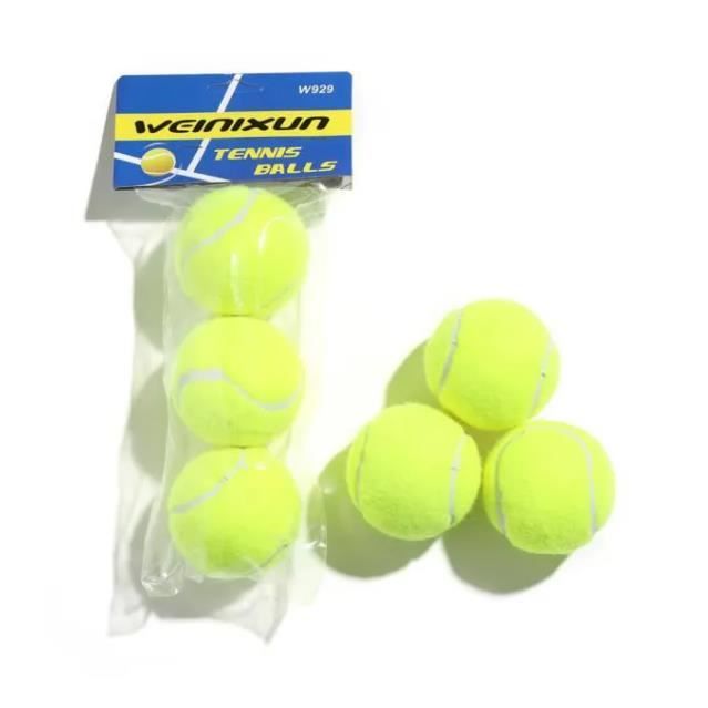 3PCS Léger de Balles de Tennis d'Entraînement,Tennis de Jeu Durables pour la Compétition de Tennis pour Adultes,Enfants