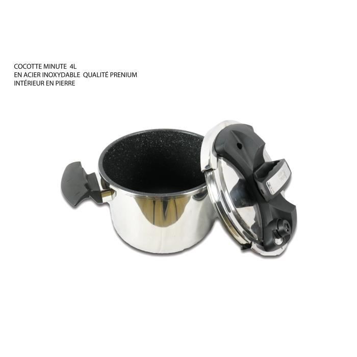 cocotte minute 4 litres intérieur en pierre tous feux 1