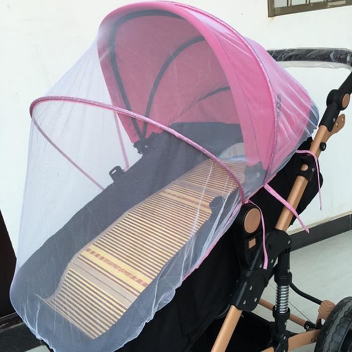 【moustiquaire】Moustiquaire pour poussette pour bébé, couverture anti-insectes complète, chariot pour enfants, filet pliable pour