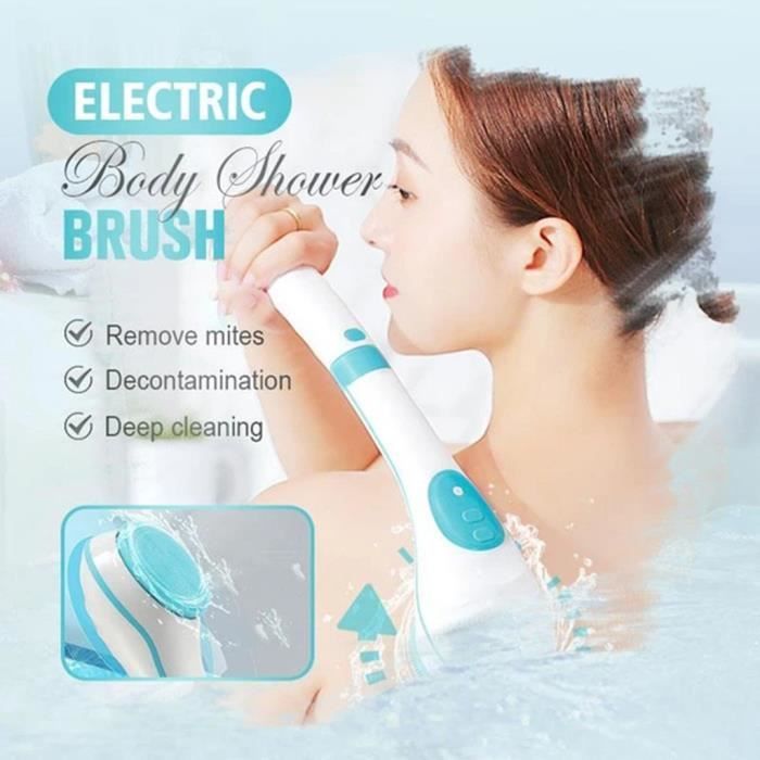 Brosse de douche électrique pour le corps Nettoyage du corps de massage SPA en plastique portable ke11604