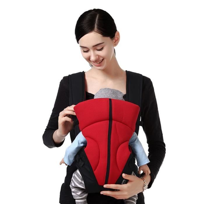 B (rouge) # bébé respirant face avant porte-bébé infantile confortable écharpe sac à dos pochette Wrap bébé kangourou bébé Hipseat
