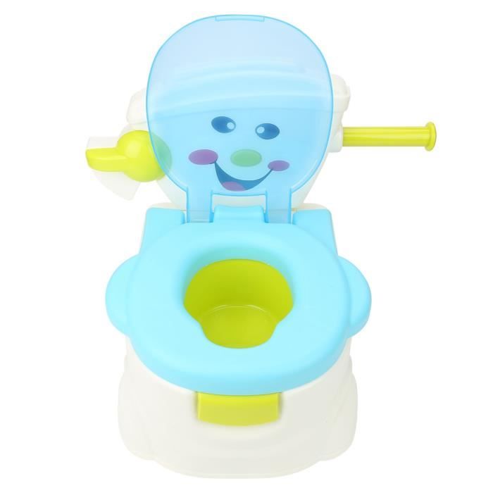 Chaise de formateur d'urinoir pot de toilette de formation de bébé sécuritaire pour enfants bleu
