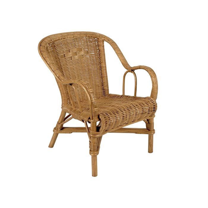 Fauteuil Enfant Majole Rotin Tressé Couleur Miel