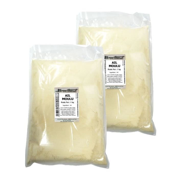 Bontout - Lot 2x Ail moulu - Sachet 1kg