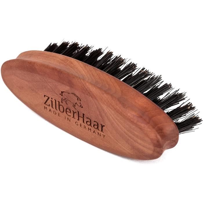 Brosses à cheveux ZilberHaar Brosse à Barbe de Poche • 100% en Poils de Sanglier • Brosse pour Barbe Parfaite pour Entre 22703