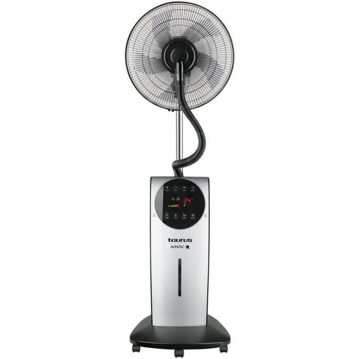 Ventilateurs sur pied Taurus Alpatec, Ventilateur & Brumisateur d'air VB02, 90W, 40cm de diam, Réservoir de 3L, 2 pains d138