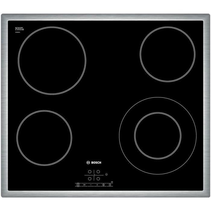 Plaque vitroceramique Bosch PKF645B17E - 4 foyers