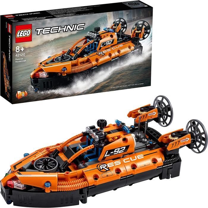 VEHICULE A CONSTRUIRE ENGIN TERRESTRE A CONSTRUIRELEGO 42120 Technic Aéroglisseur de Sauvetage Jeu de Construction d'un435