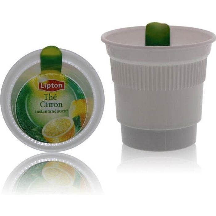 Gobelets operculés pré-dosés- Thé Lipton citron sucré - Lot de 20