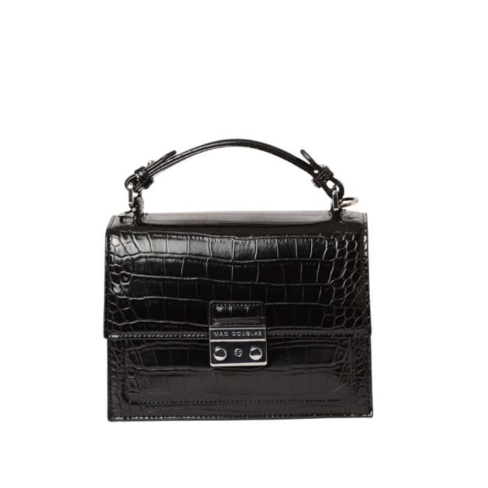 Sac Cartable Joyau Rythme Mac Douglas Ref 59633 Noir Croco 21*16*7,5 cm TU