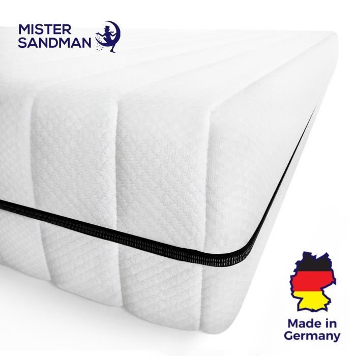 Matelas 140x190 matelas en mousse ferme housse amovible lavable et hypoallergénique matelas deux places 140x190, épaisseur 15 cm