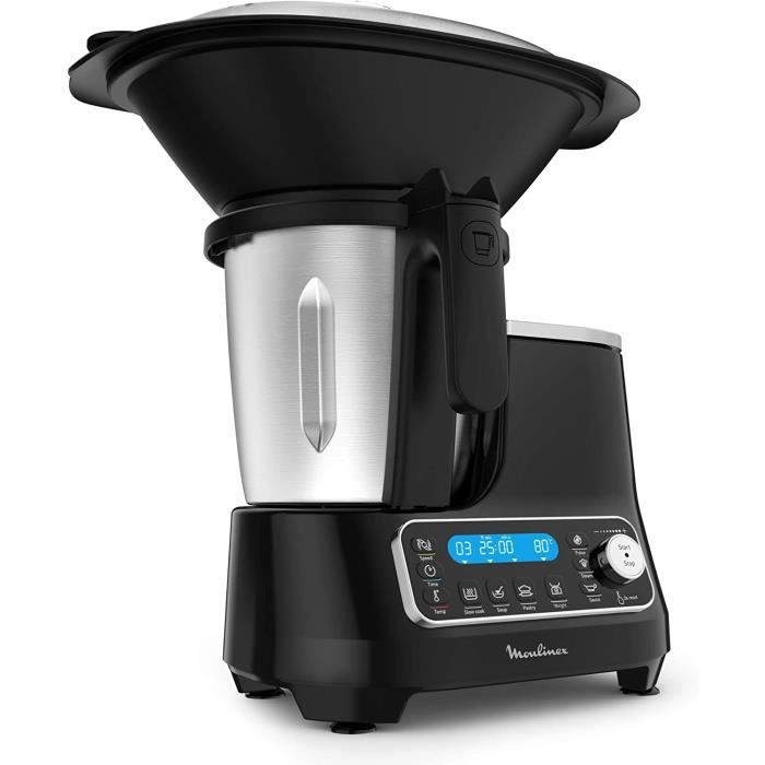 Moulinex ClickChef Robot de cuisine multifonction 3.6 L (Récepteur en espagnol, 5 programmes auto, température de 30