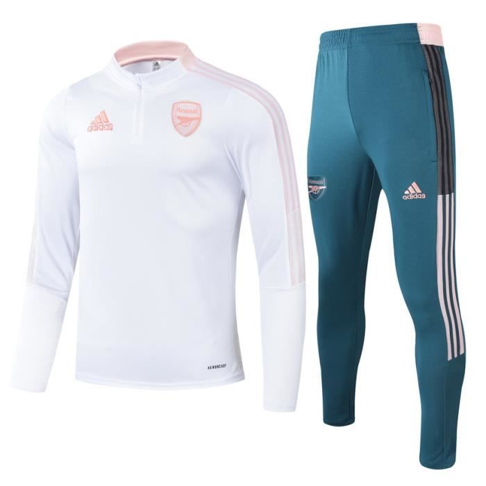 Nouveau Survêtement de Foot Enfant Garçon fille 2021 2022 Maillot de Football Pas Cher Survet Kit Blanc