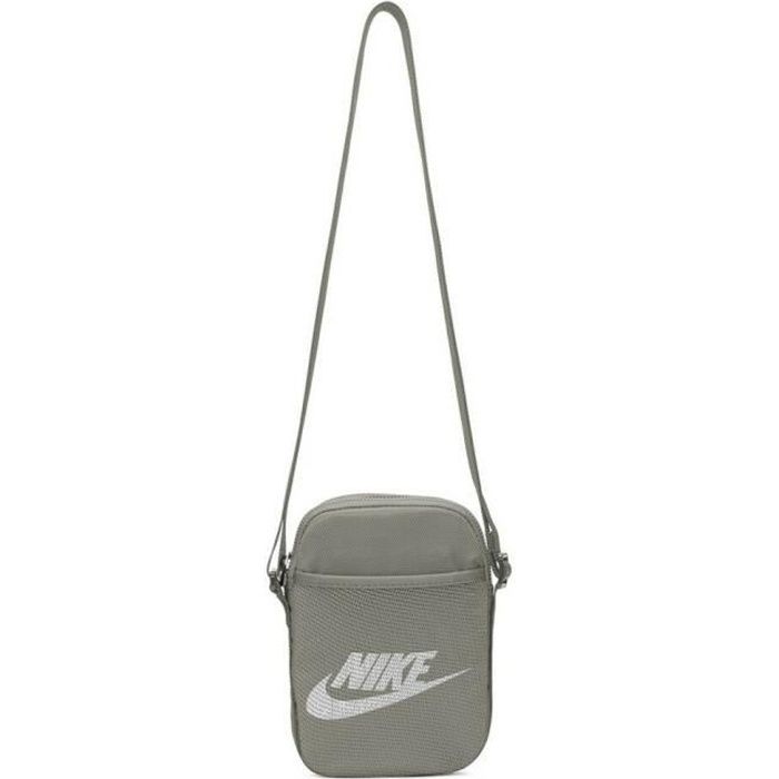 Sacoche Kaki Homme Nike Heritage Swoosh Blanc