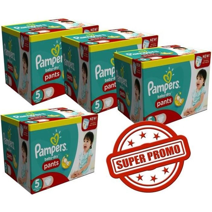 mega pack 176 x couches bébé Pampers - Taille 6 baby dry pants