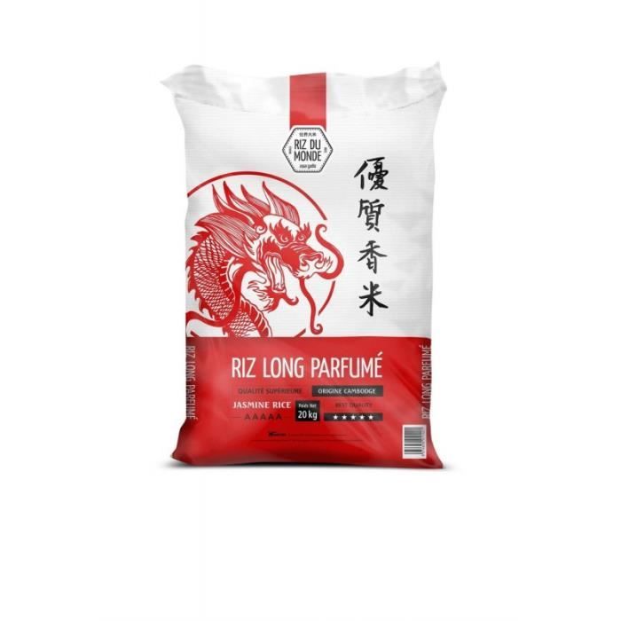 RIZ DU MONDE - Riz Parfumé Du Cambodge Dragon 20 Kg - Prix Par Unité