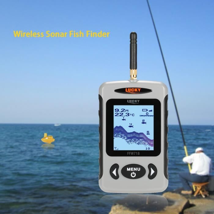 Recherche de poisson sans fil 125KHz Frequency Bottom Contour 0.7-45M Fishfinder Sensor Fishing Camera