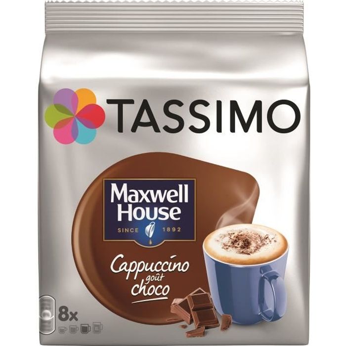 Tassimo Maxwell House Cappuccino choco café dosette x8 -208g