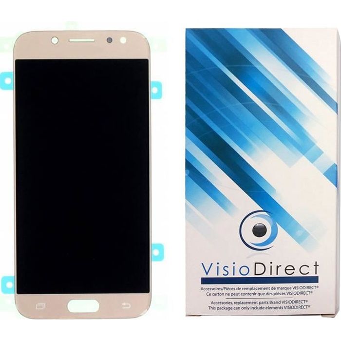 Ecran complet pour Samsung Galaxy J5 2017 SM-J530F téléphone portable doré or vitre tactile + écran LCD - Visiodirect