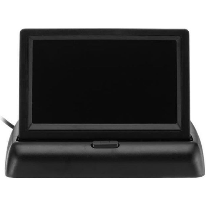 QN34828-WINKSOAR Kit 4.3″ Caméra Recul Écran LCD Moniteur Vue Arriere Pliable Sans Fils Auto Round