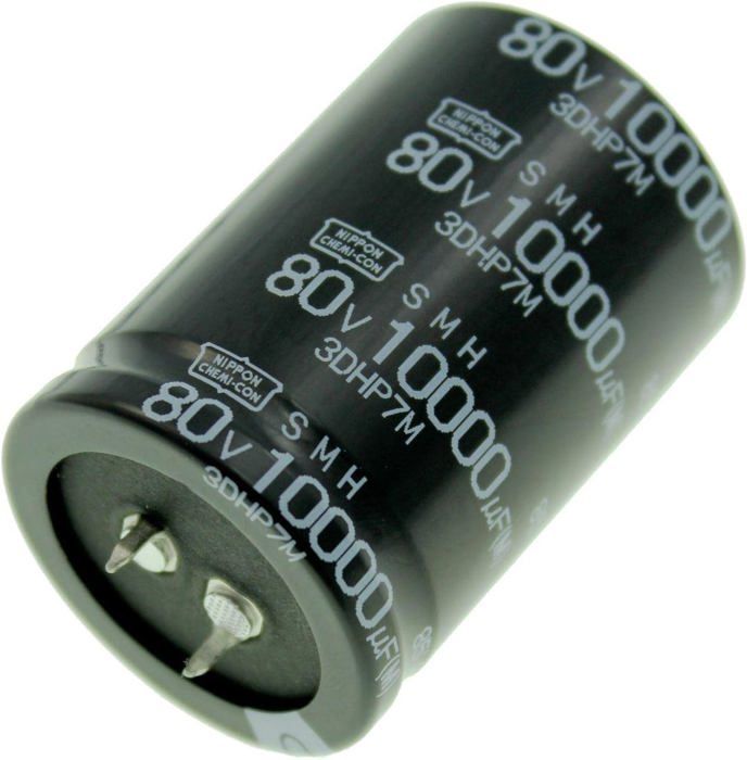 3 Condensateurs électrochimiques PHILIPS 10000µF 10V - Neufs Sous Emballage