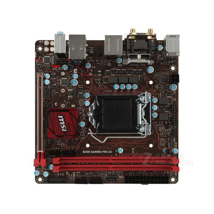 Carte mère MSI B250I GAMING PRO AC Intel B250 LGA 1151 2xDDR4 SDRAM 32 Go Mini ITX - Msi