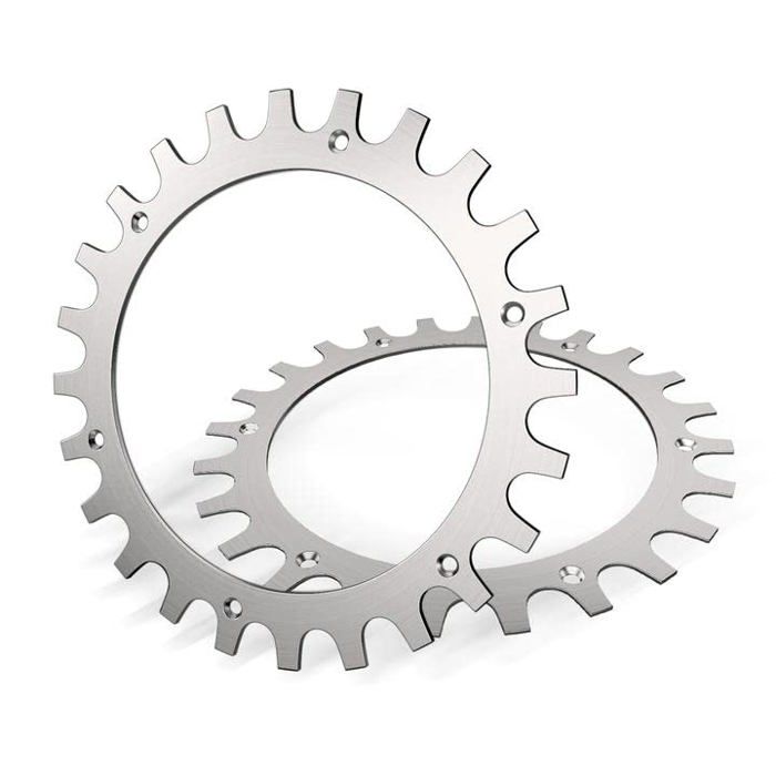 Crampons pour tondeuse robot - ZEMINPEOEL - Compatible Worx Landroid S/M - Acier inox 304 - Ø205 mm - Ép. 2 mm