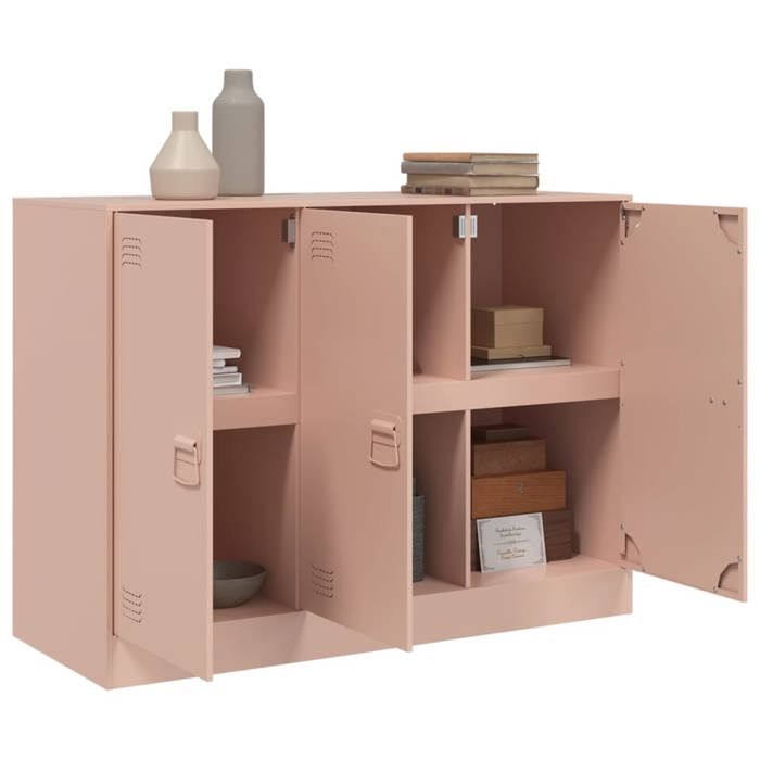 Promotion mai * Buffet bahut - Armoire de rangement - rose 99x39x73 cm acier EU3952841722