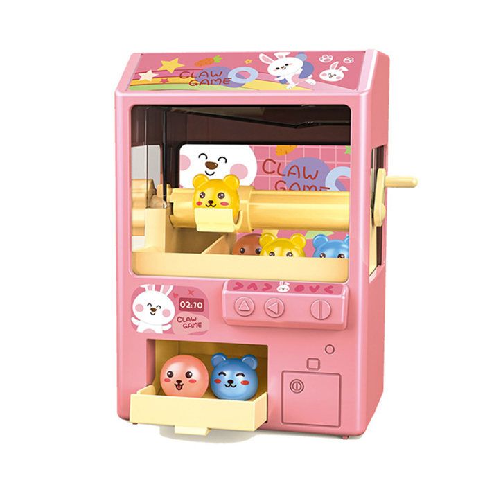 Mini Machine à griffes pour enfants, prix de dessins animés, œuf torsadé, poupée en peluche, grue d'arcade, distributeur automatique pour enfants, cadeaux d'anniversaire et de noël Mini Machine à griffes pour enfants, prix de dessins animés, œuf torsadé, poupée en peluche, grue d'arcade, distributeur automatique pour enfants, cadeaux d'anniversaire et de noël