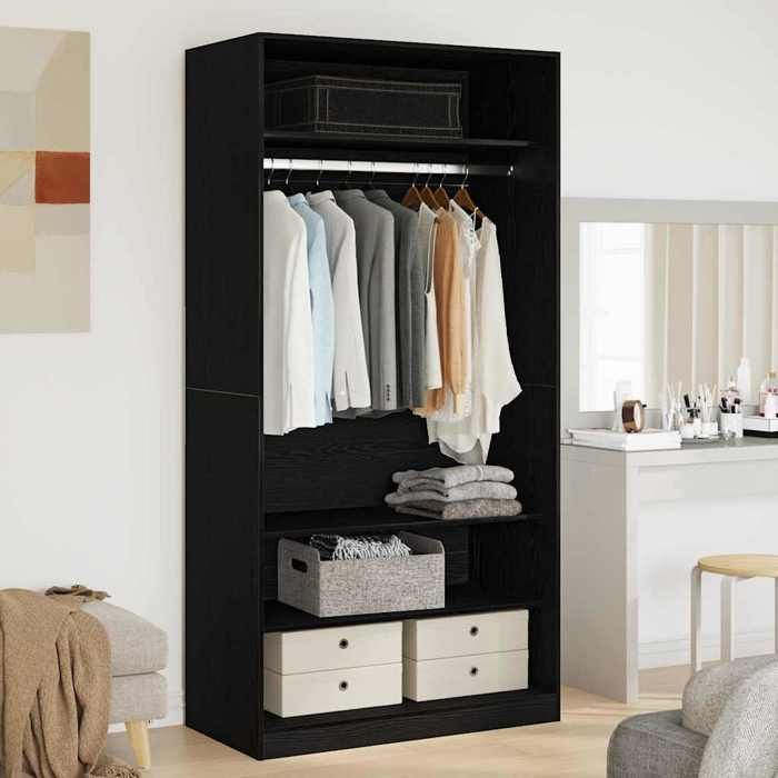(ON SALE)Armoire Dressing/Meuble de rangement - Chêne noir - 100x50x200 cm Bois dingénierie EU255666 (ON SALE)Armoire Dressing/Meuble de rangement - Chêne noir - 100x50x200 cm Bois dingénierie EU255666