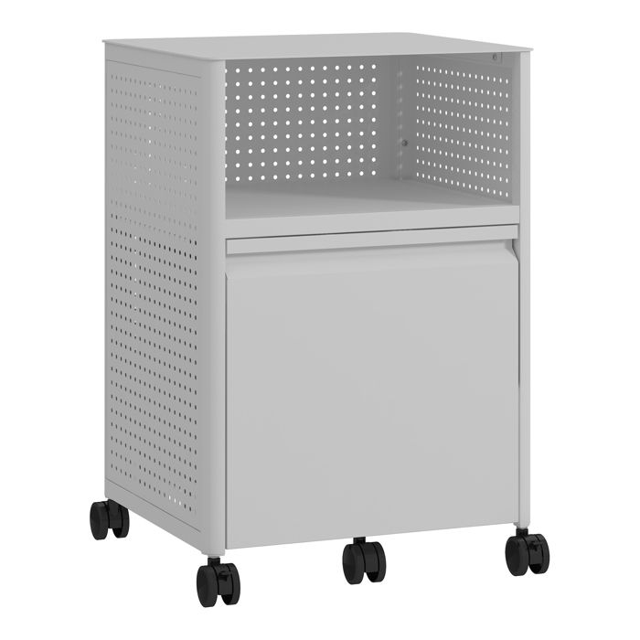 Caisson de bureau à roulettes Velvevn acier 54 x 40 x 36 cm blanc
