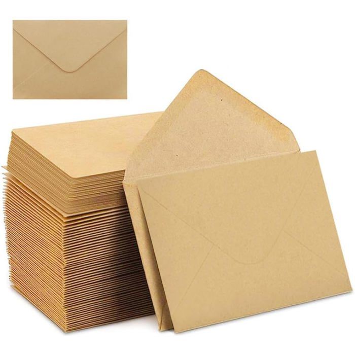 Lot De 50 Enveloppes Gommées Ivoire 133 X 184 Mm - Qualité Premium Pour Invitations & Cartes